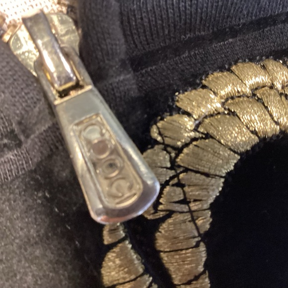 COOGI Black Gold Bling Hooded Jacket Men’s size 3XL Full zip - Picture 8 of 16